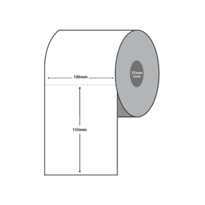 100x150 Thermal Perm 1" FREIGHT LABEL