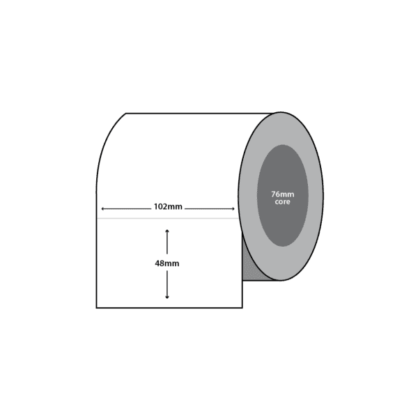 102x48 Thermal Freezer 3" FREEZER CARTON LABEL