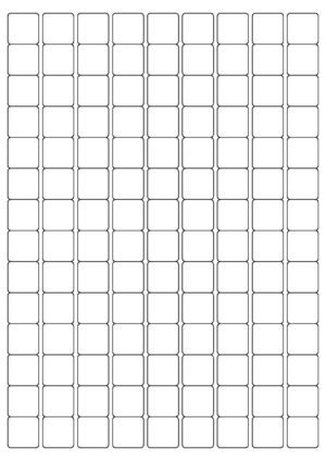Labels 20 x 20mm @ Inkjet Laser Permanent (boxes of 100 sheets) A4 FULLY CENTRED