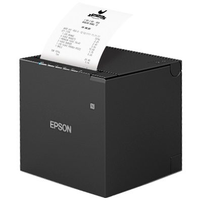 EPSON TM-M30III Black Receipt Printer with Built-In USB & Ethernet. Power Supply & Cable Included. (Replaces TM-M30II)