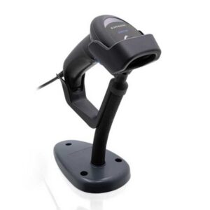 Datalogic QuickScan QW2520 Black Standard Range 2D Handheld Corded USB Barcode Scanner Kit - Includes Gooseneck Stand (Replaces QW2120)